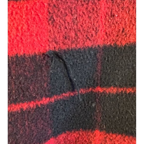 New York & Company Jacket Womens Large Red Plaid Peacoat - Picture 7 of 10